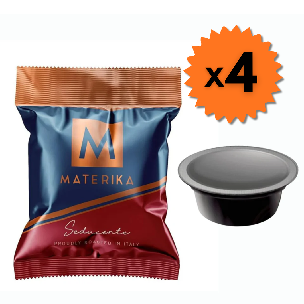 Capsule caffè Materika Miscela Seducente compatibili A Modo Mio - 4x80 pz