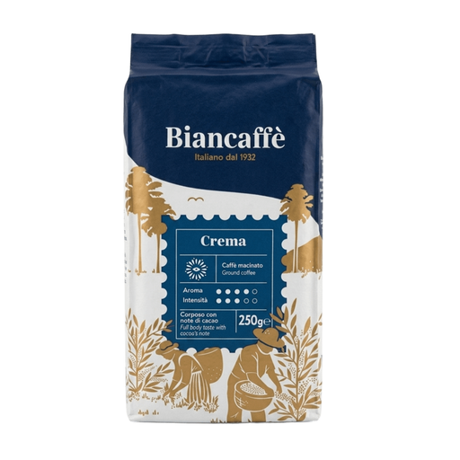 Biancaffè Caffè Macinato 250 g – Disponibile nelle Varianti Crema Aroma 