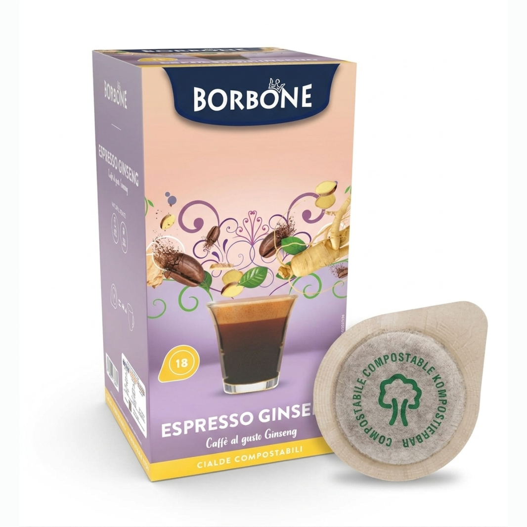 Borbone cialde espresso ginseng da 18 pz