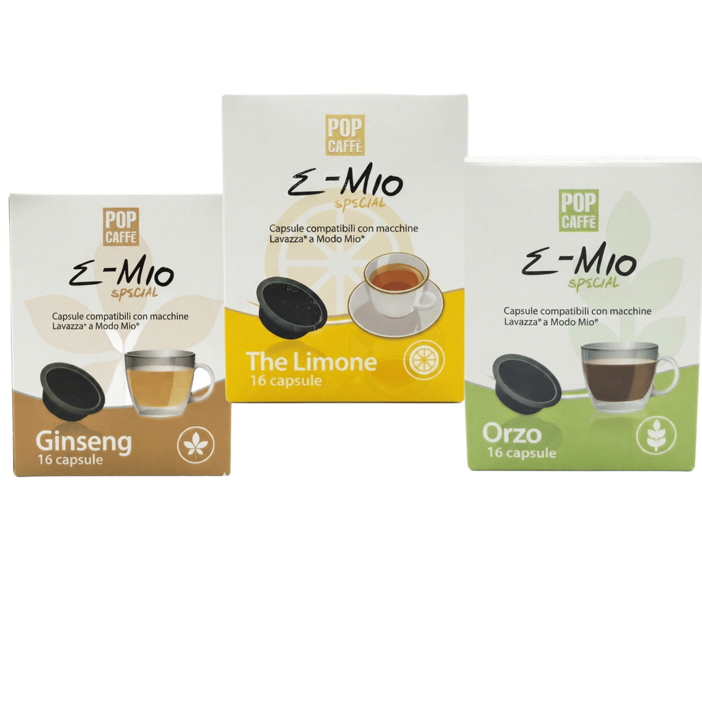 Capsule Ginseng, Orzo e Tè al Limone Compatibili A Modo Mio® – Confezione da 16 Capsule