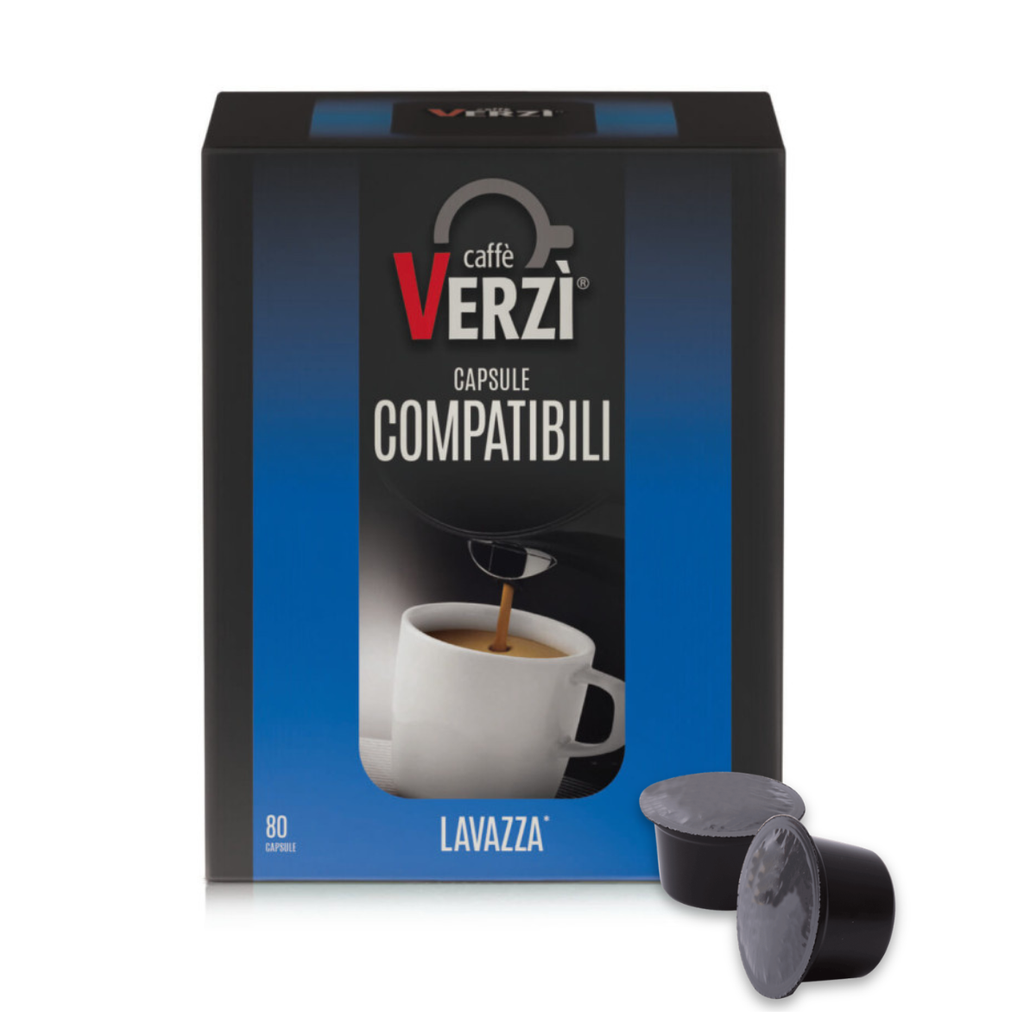 Capsule caffè Verzì aroma Ricco compatibili Lavazza Firma da 80 pz