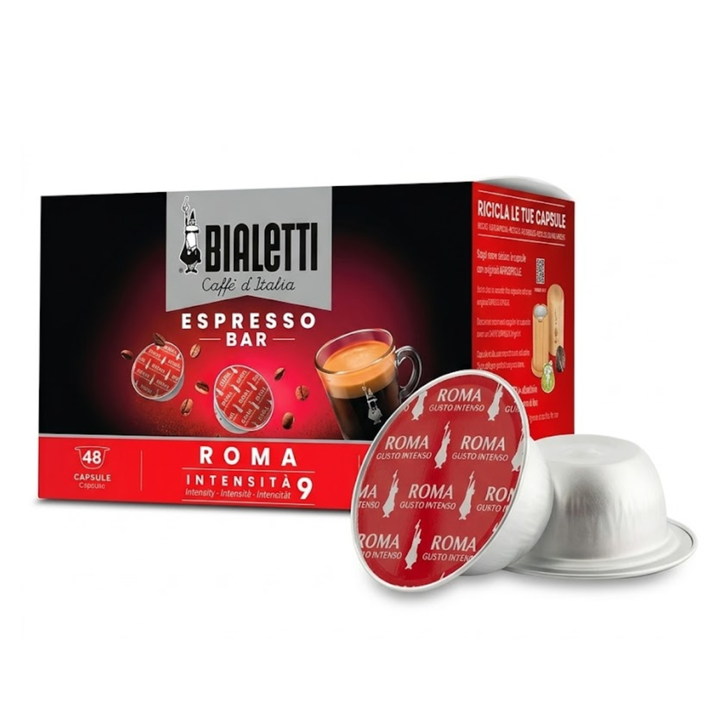 Capsule caffè Bialetti miscela Roma compatibili con Macchine Bialetti da 48 pz