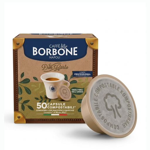 Capsule caffè Borbone Don Carlo compostabili A Modo Mio da 50 pz