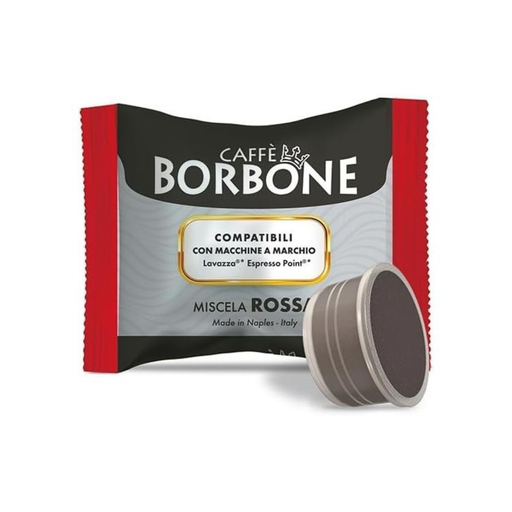 Capsule caffè Borbone compatibili Lavazza Espresso Point miscela ROSSA