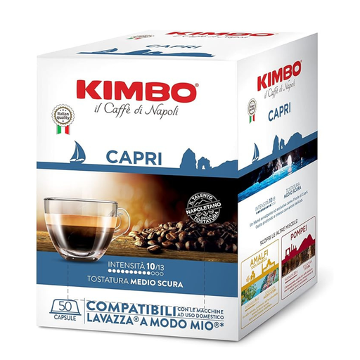 Capsule caffè Kimbo miscela Capri compatibili A Modo Mio da 50 pz