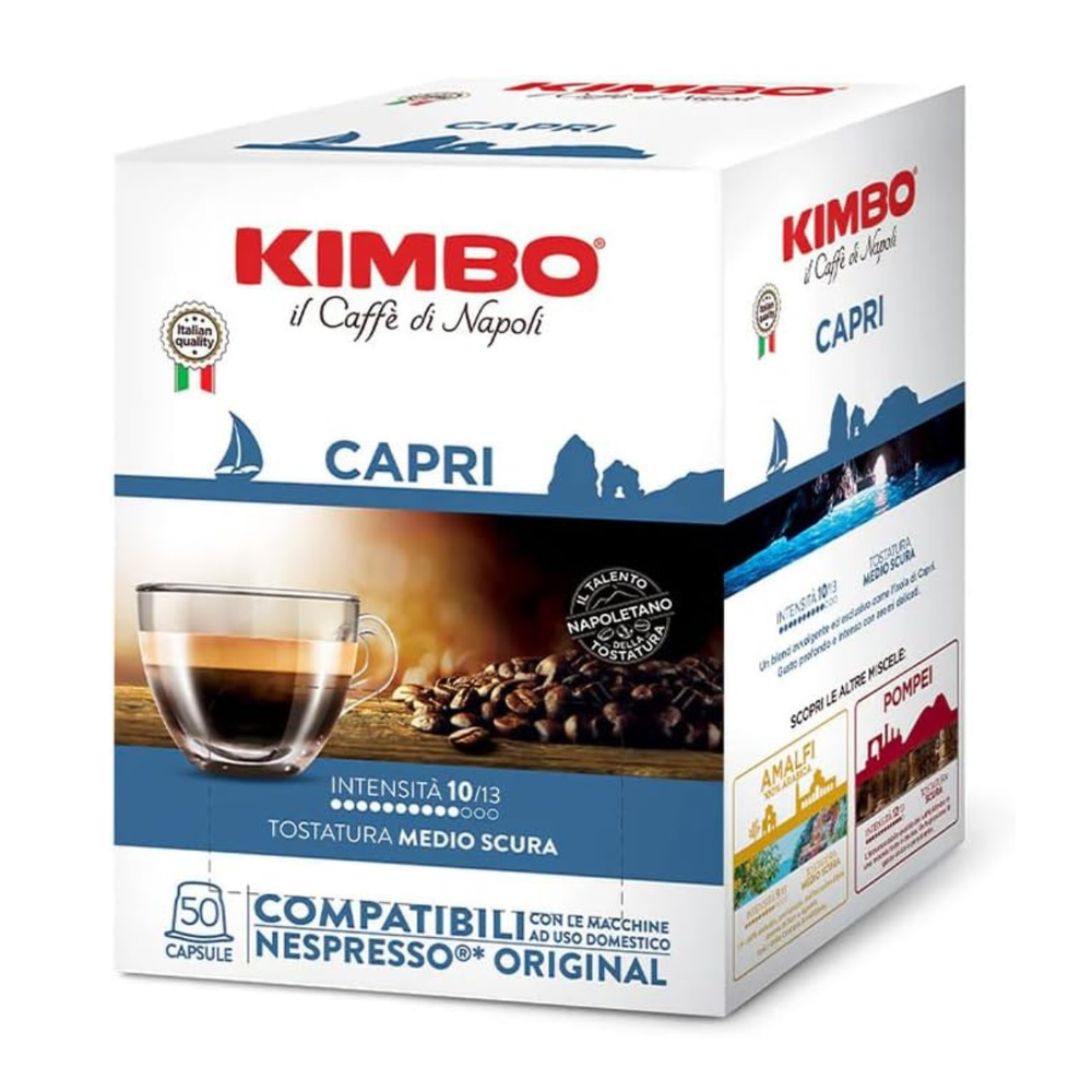 Capsule caffè Kimbo miscela Capri compatibili Nespresso