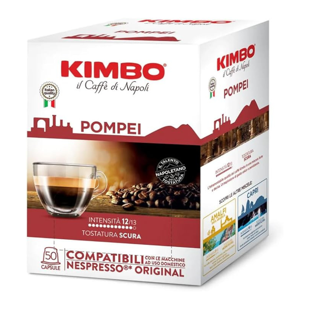 Capsule caffè Kimbo miscela Pompei compatibili Nespresso
