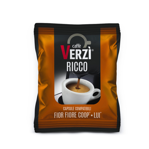 Capsule caffè Verzì aroma Ricco compatibili Fior Fiore Coop