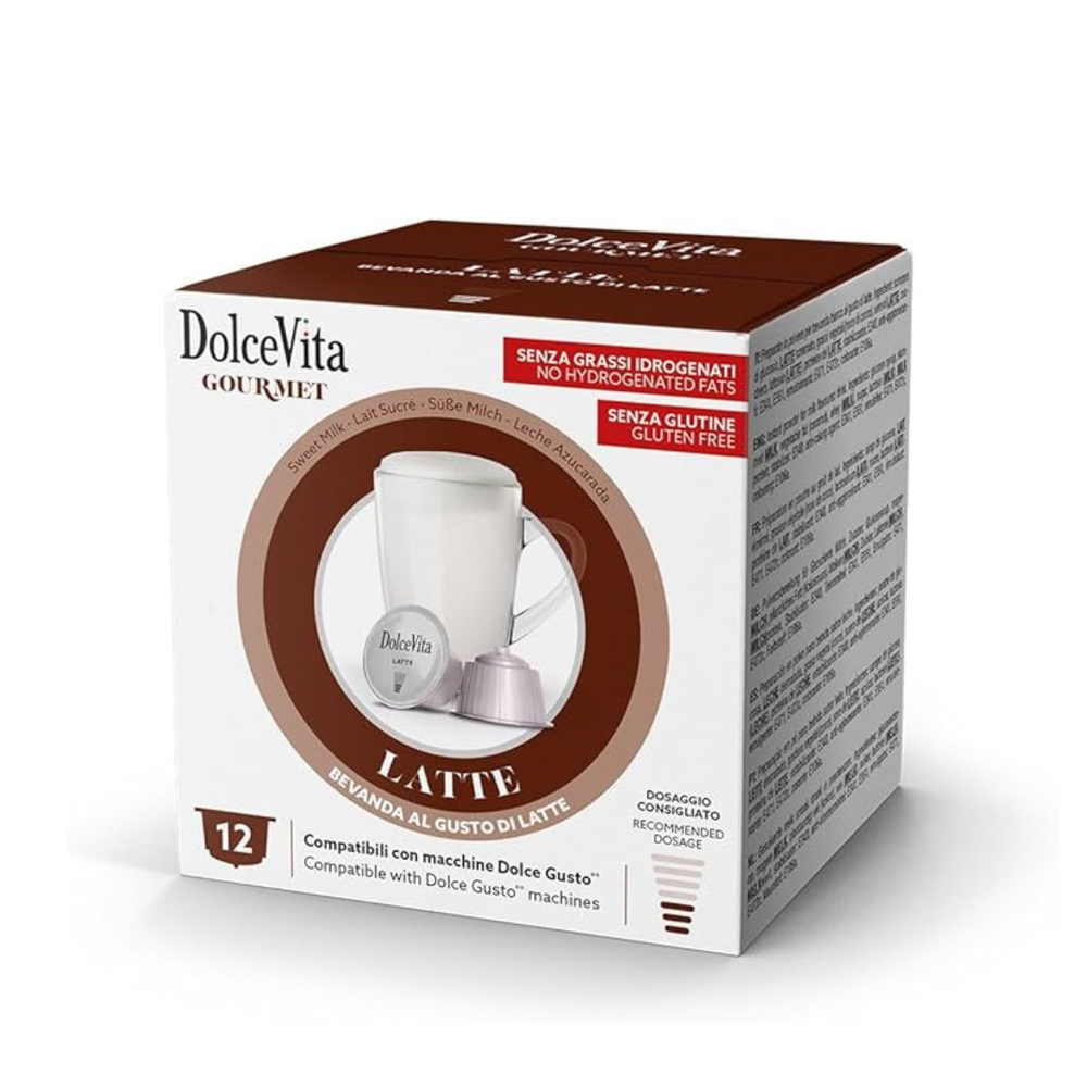 Capsule latte DolceVita compatibili Dolce Gusto da 12 pz