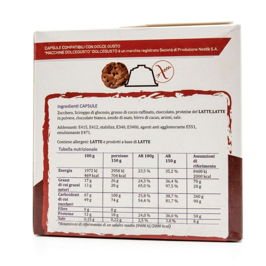 image Chocolate Naples PAN capsule compatibili Dolce Gusto ingredienti