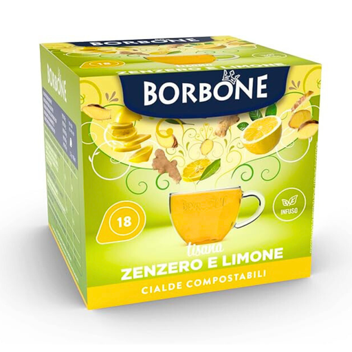 Cialde Borbone Zenzero e Limone compatibili Frog/ Darkside/ Materika da 18 pz