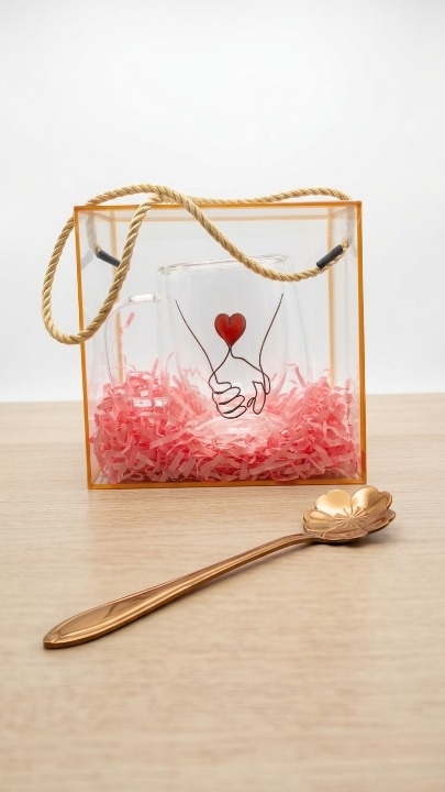 Confezione regalo 1 tazza con cucchiaino 