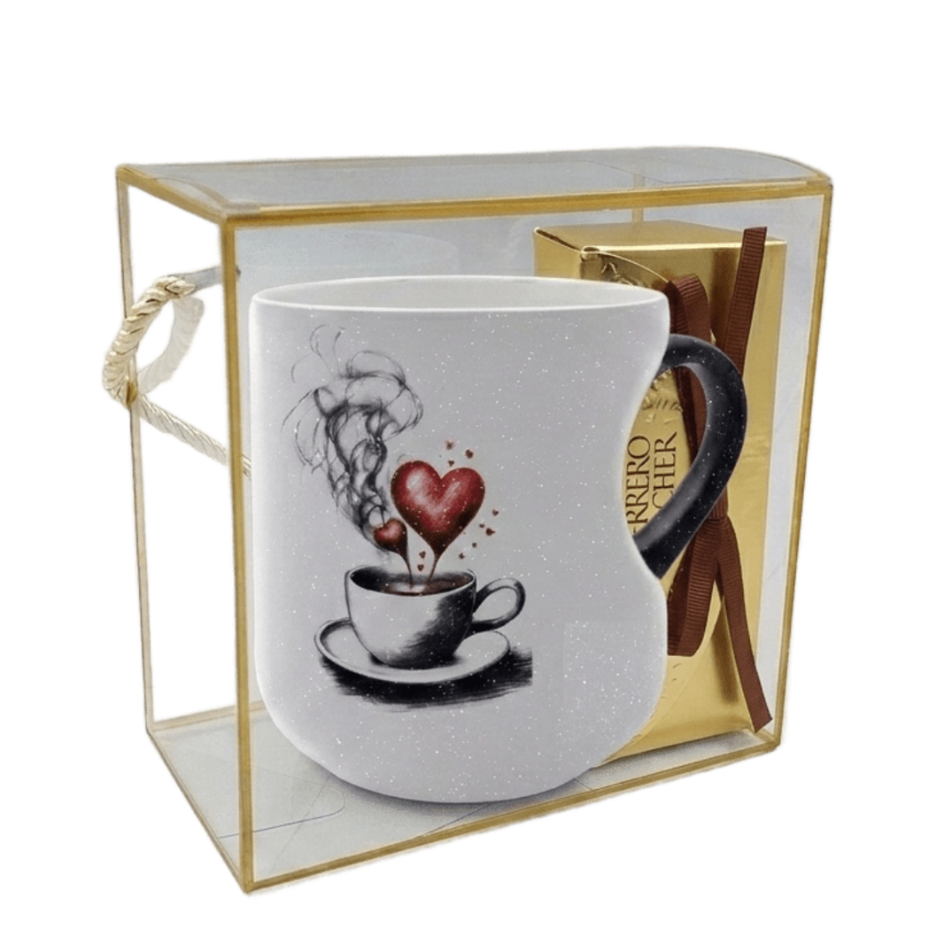 Confezione regalo tazza cambia colore e scatola Ferrero Rocher