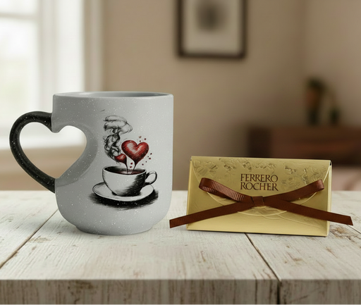 Confezione regalo tazza e scatola Ferrero Rocher
