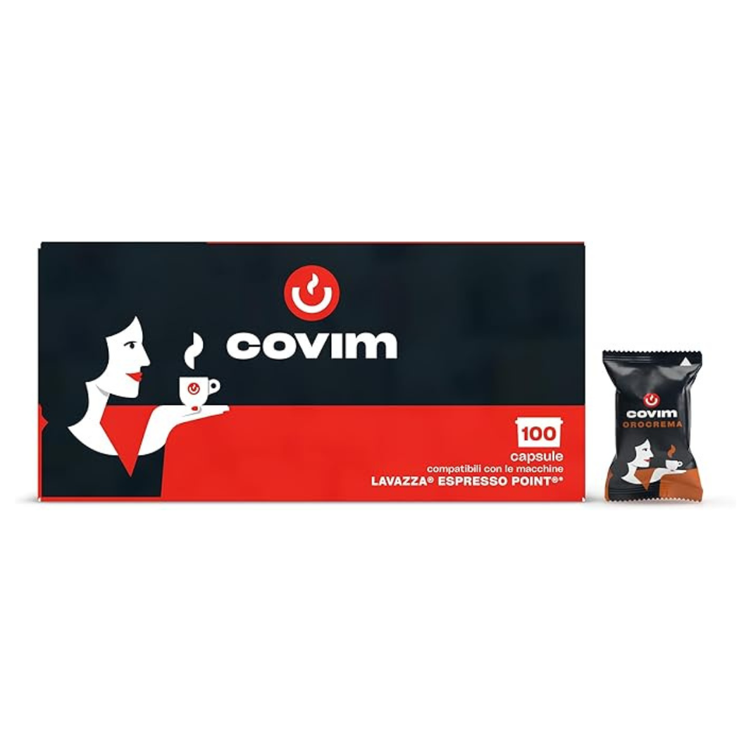 image Covim capsule caffè Orocrema compatibili Espresso Point 100 pz