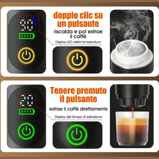 Funzioni della macchina del caffè portatile