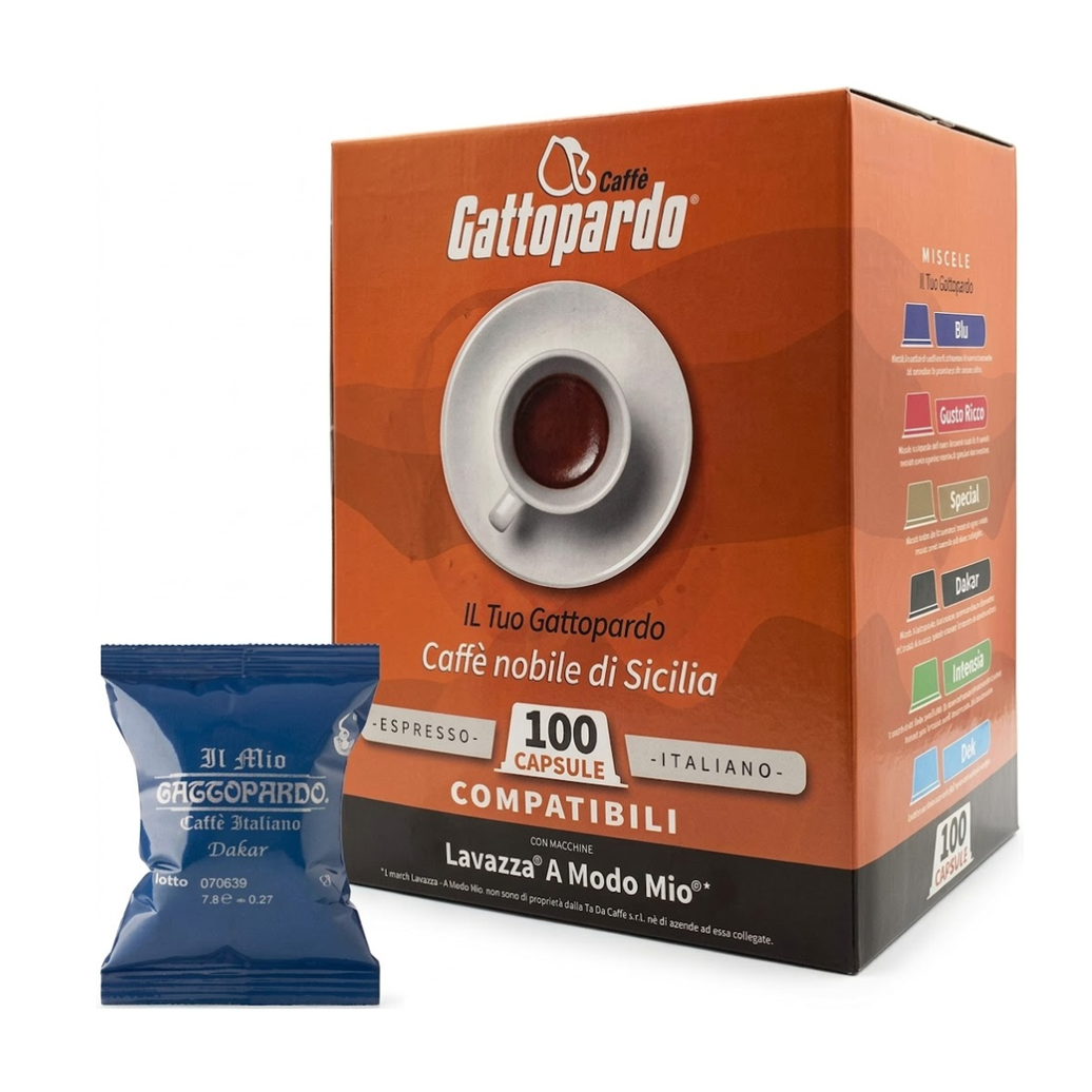Gattopardo caffè Dakar in capsule compatibili A Modo Mio da 100 pz
