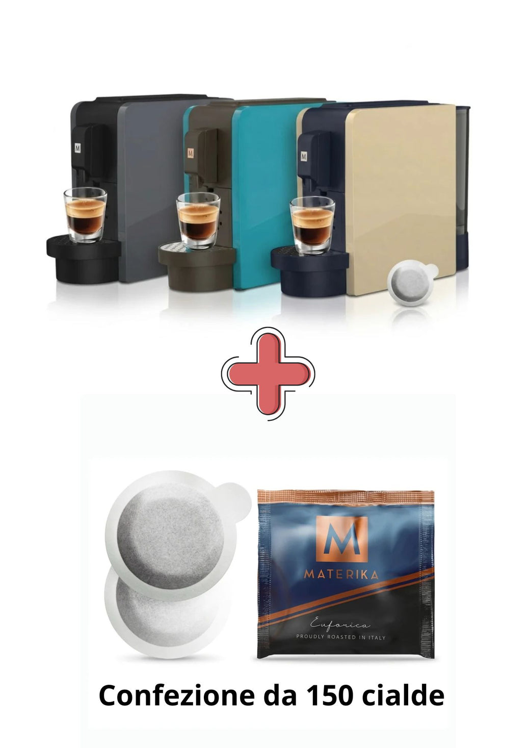 Macchina a cialde Materika Flow System + 150 cialde Materika