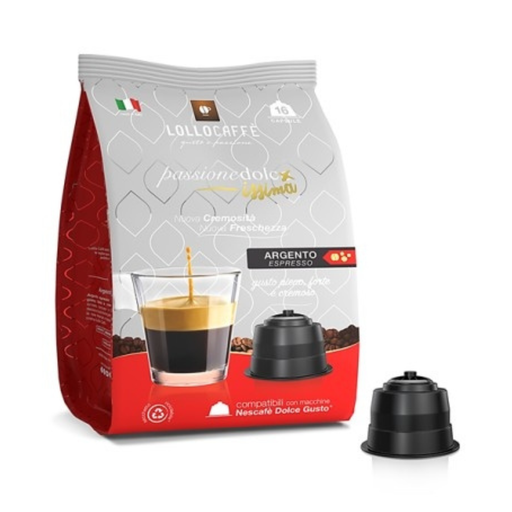 Lollo Caffè capsule miscela argento compatibili Dolce Gusto da 16 pz