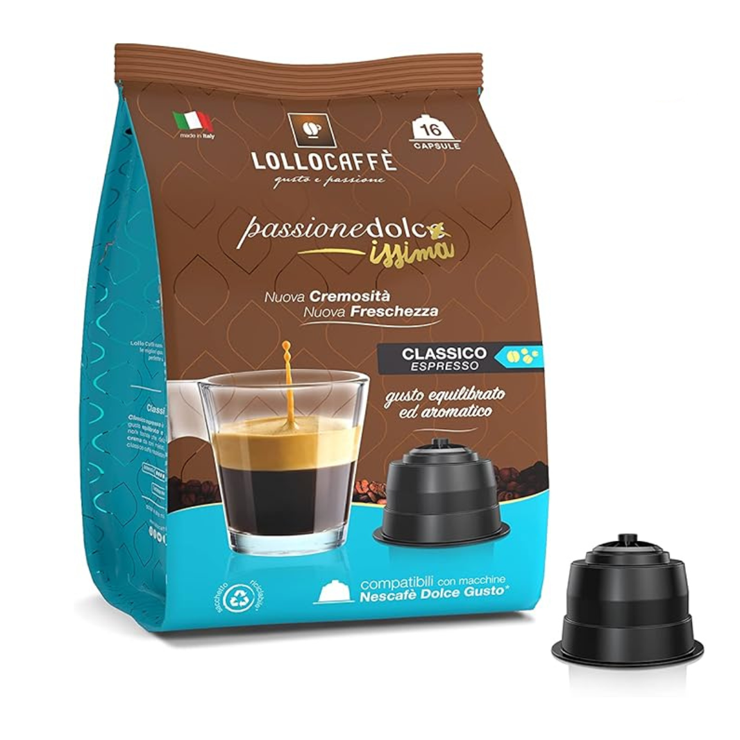image Lollo Caffè capsule miscela classica compatibili Dolce Gusto da 16 pz