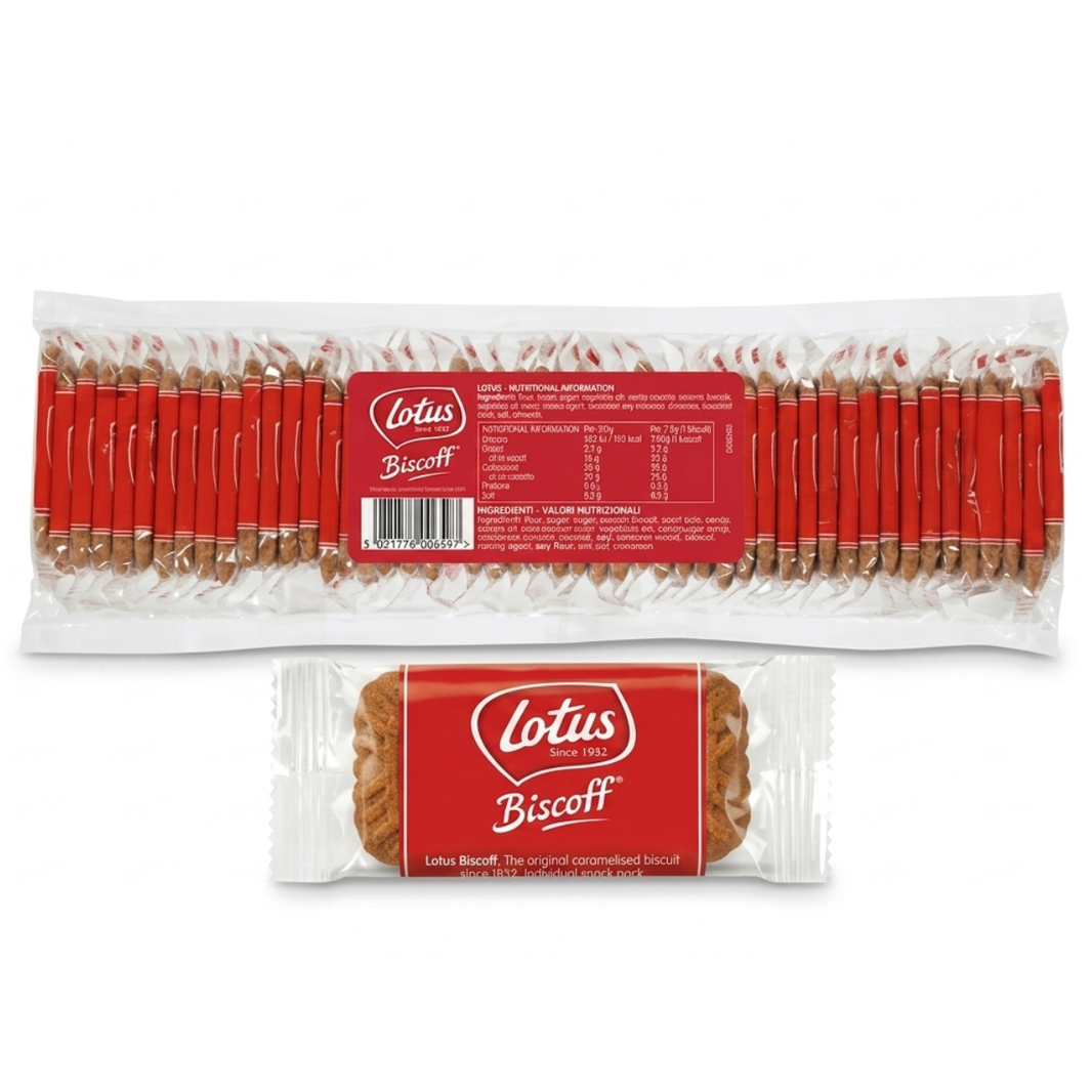 Lotus Biscoff – Pacco da 50 Biscotti Originali