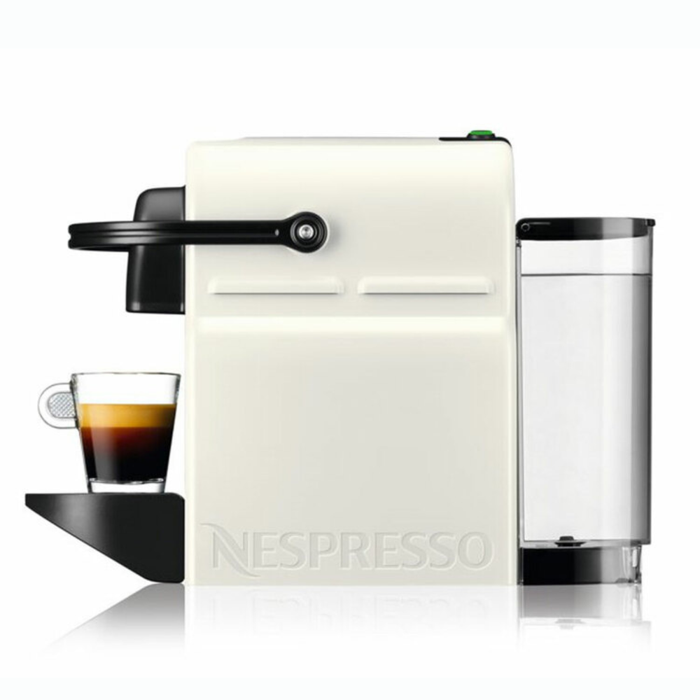Macchina a capsule Nespresso DeLonghi Inissia BIANCA di lato