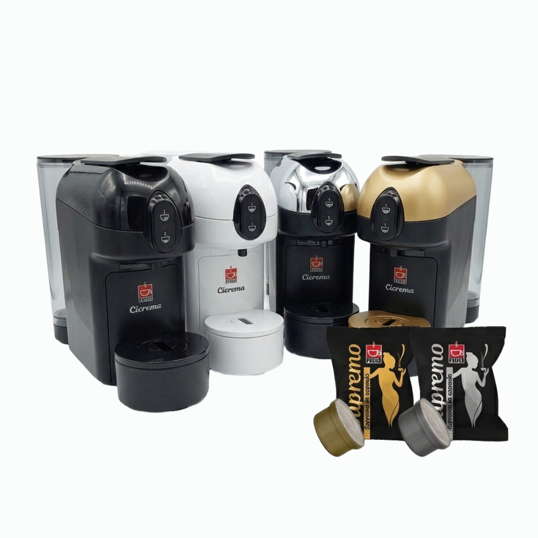 Macchina caffè Zito Cicrema + 100 capsule Zito
