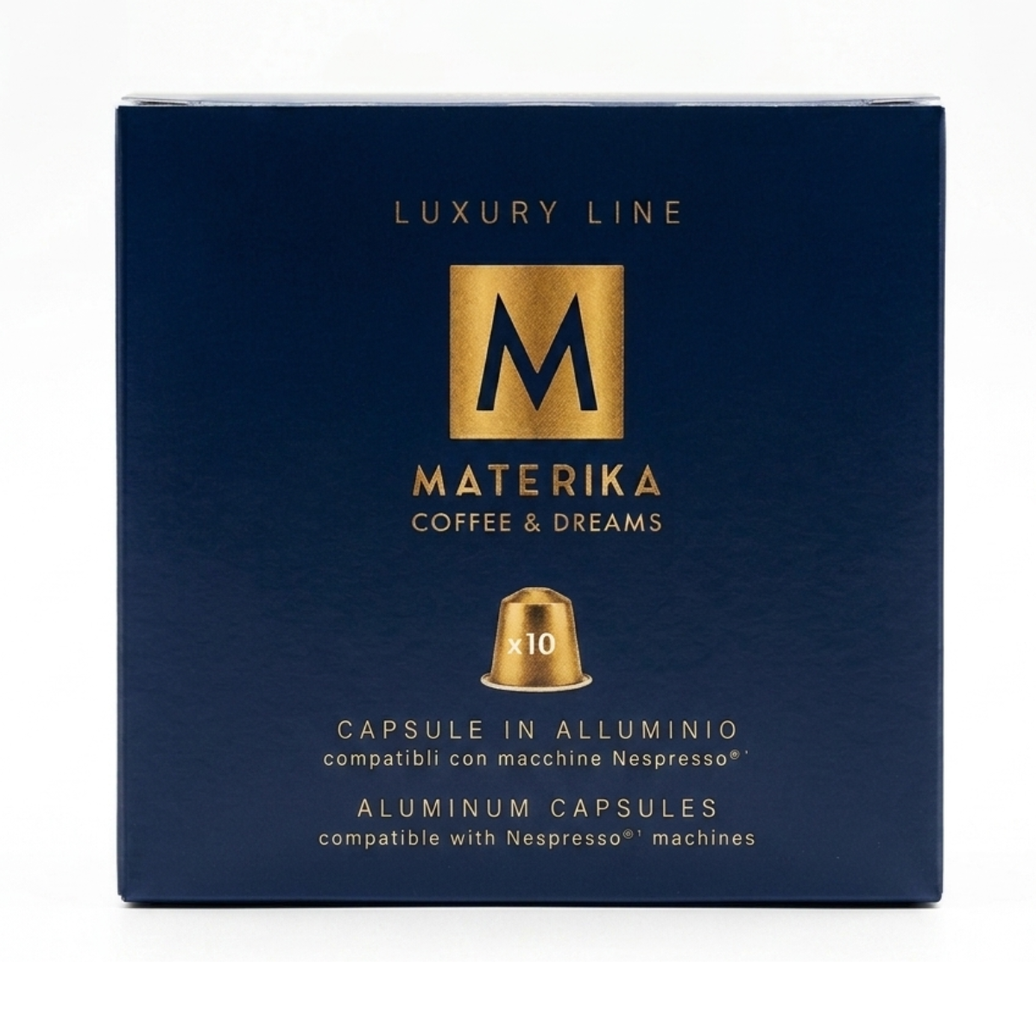 Materika Luxury Line – 10 Capsule in Alluminio Compatibili Nespresso®