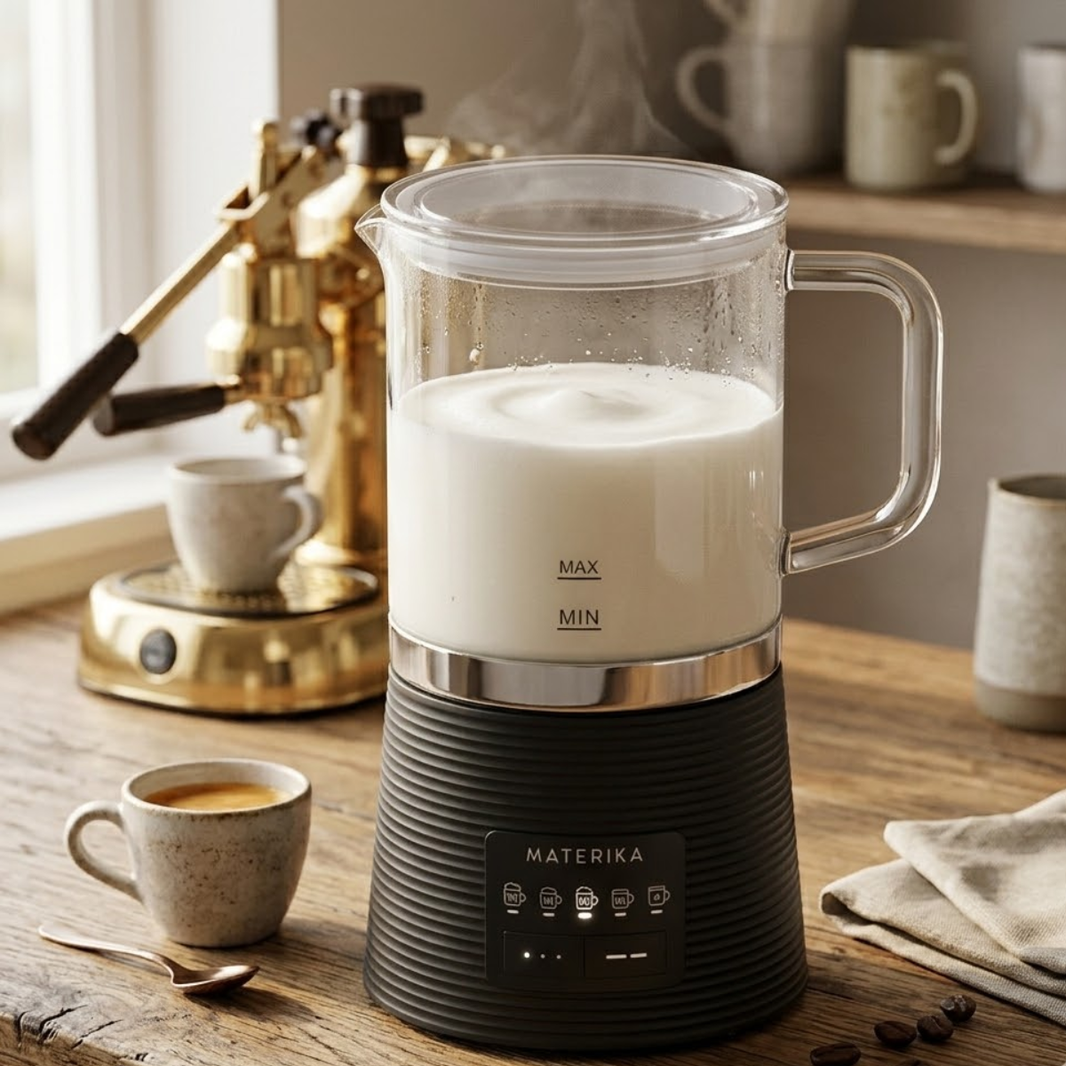 image Monta latte elettrico Materika Latte Revolution con latte all'interno