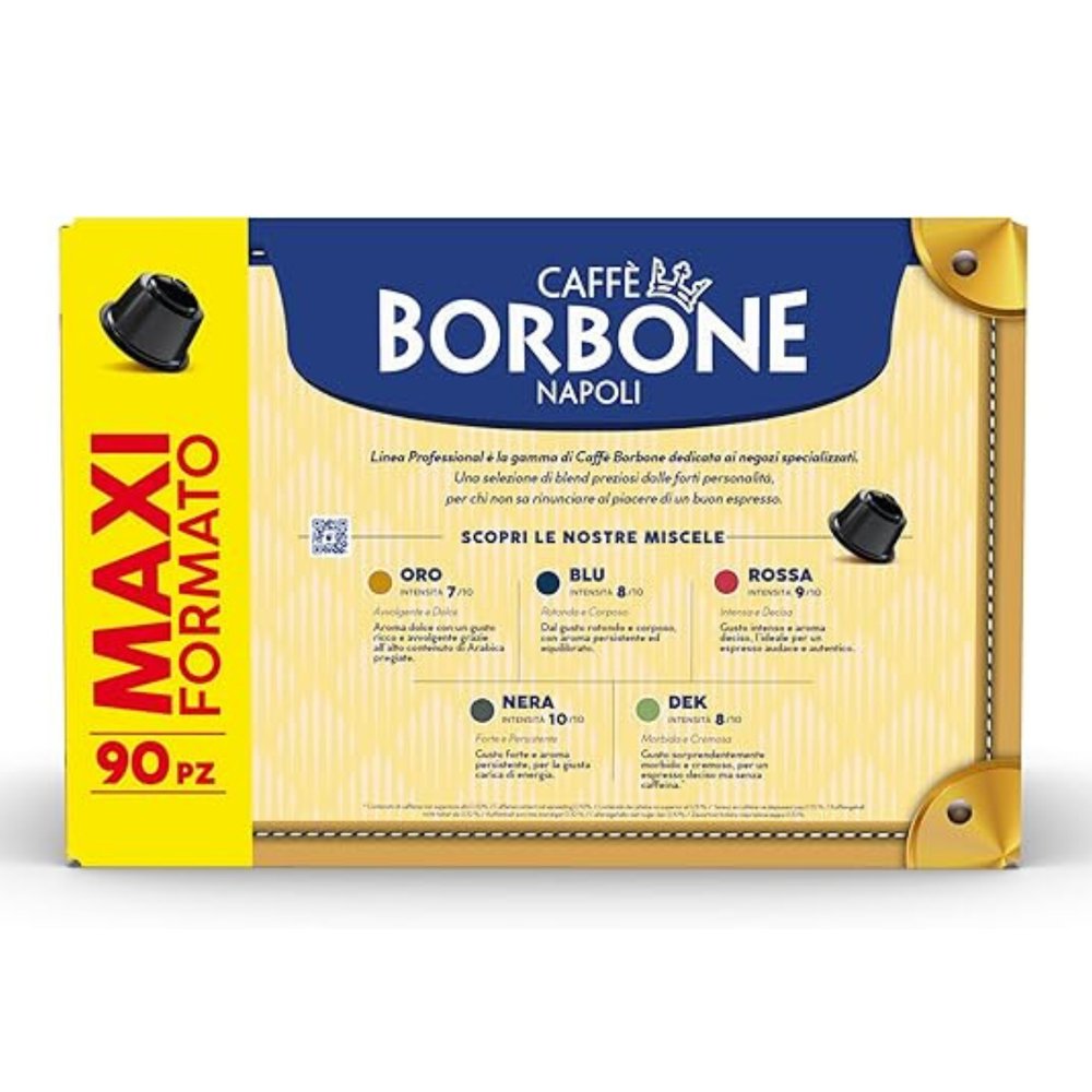 Retro scatola capsule caffè Borbone compatibili con Dolce Gusto® 