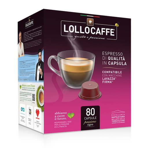 Scatola Lollo Caffè capsule compatibili Lavazza Firma da 80 pz