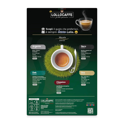 Scatola Lollo Caffè capsule compatibili Nespresso da 100 pz