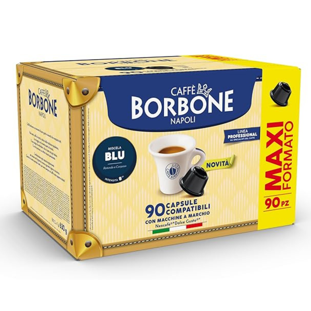 Scatola capsule caffè Borbone compatibili con Dolce Gusto® miscela blu
