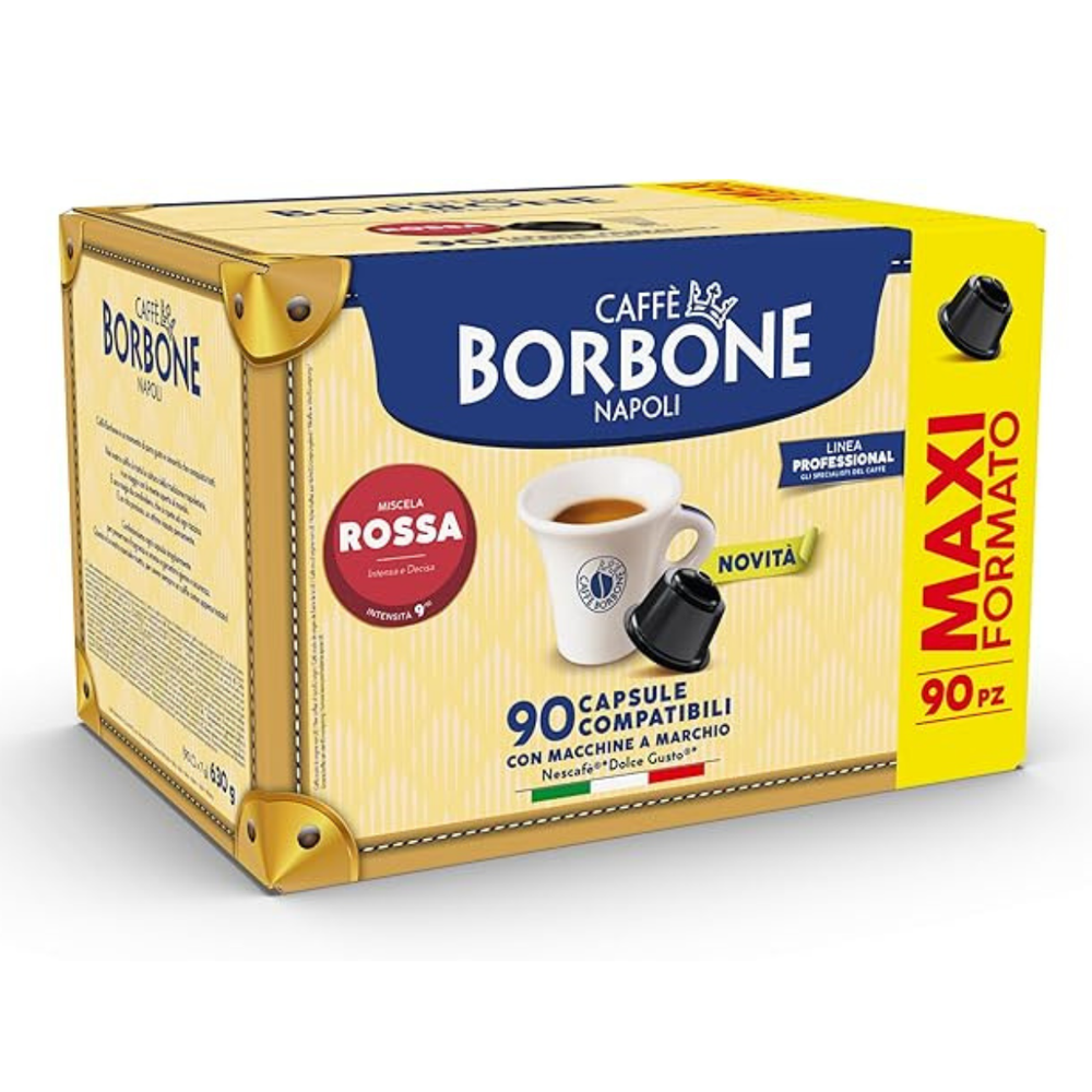 Scatola capsule caffè Borbone compatibili con Dolce Gusto® miscela rossa