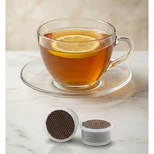 Tazza di the al al lime e borbone capsule 