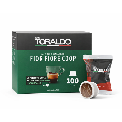 Toraldo capsule caffè miscela cremosa compatibili Fior Fiore Coop da 100 pz
