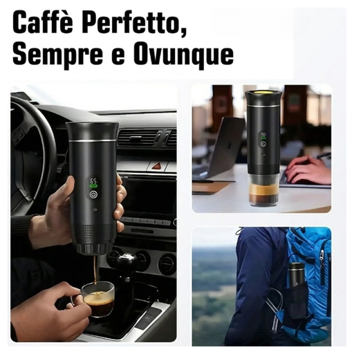 macchina del caffè portatile per auto, ufficio ed escursioni