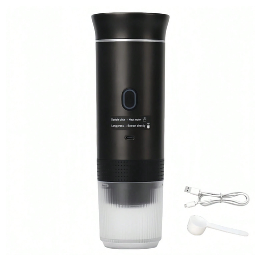 macchina del caffè portatile ricaricabile tramite cavetto USB