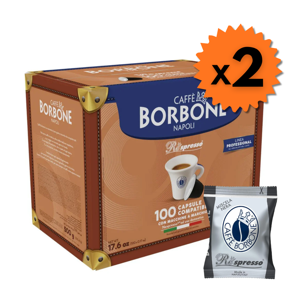 Capsule caffè Borbone Represso miscela NERA compatibili Nespresso da 2x100 pz