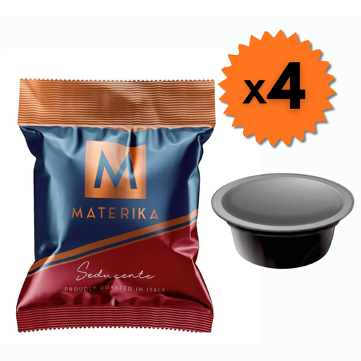 Capsule caffè Materika Miscela Seducente compatibili A Modo Mio -  4x80 pz